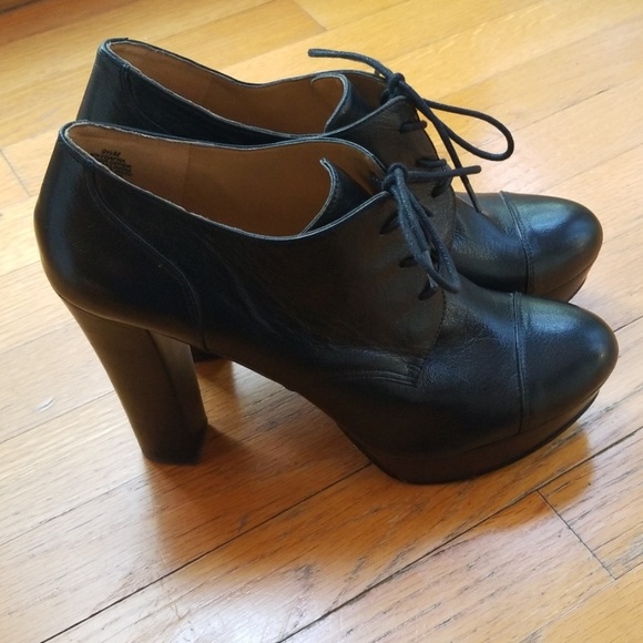 Nine West Leather Platform Boot Heels - Picture 2 of 8
